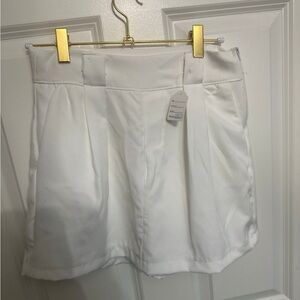 white skort